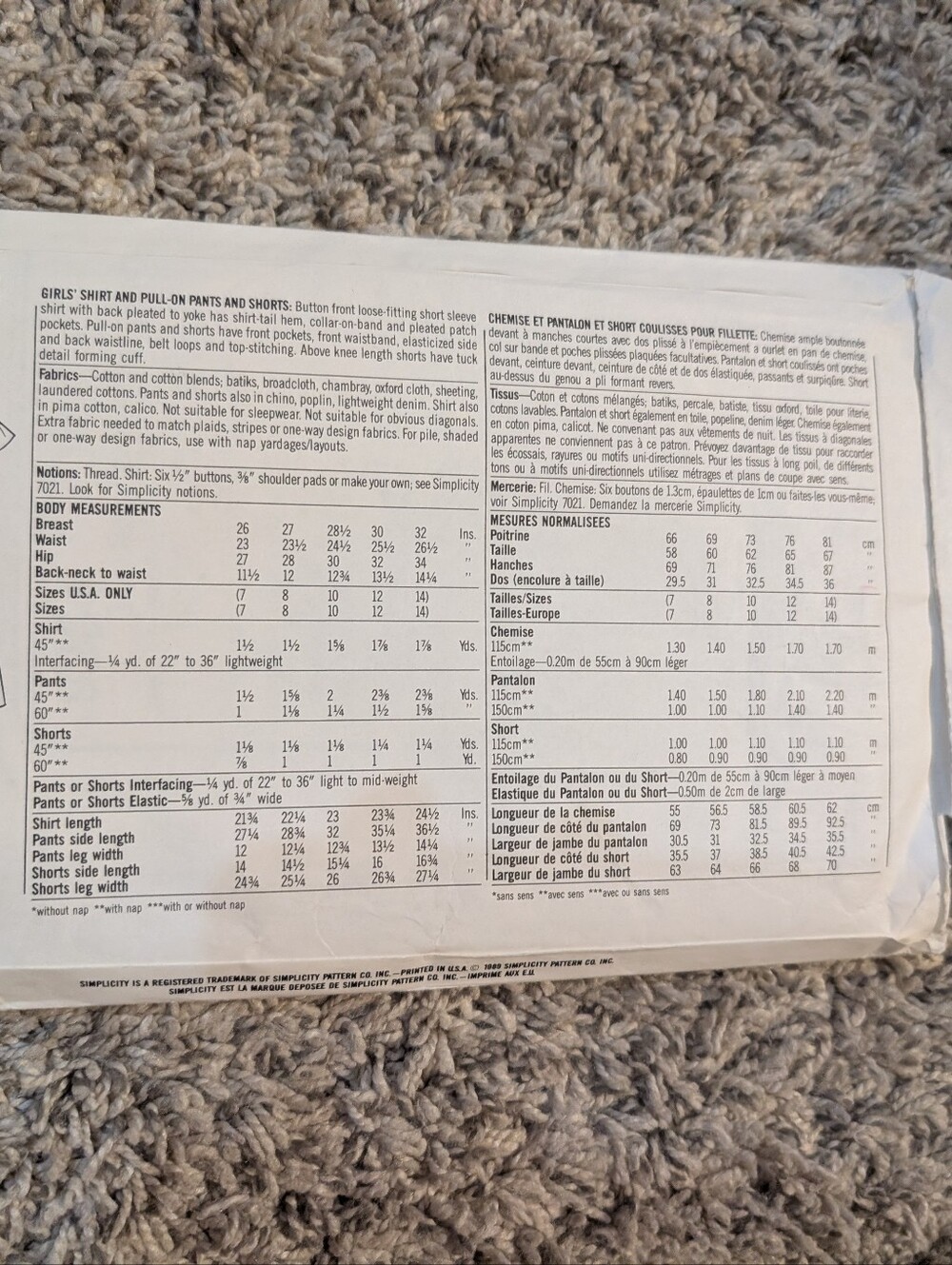 Vintage Simplicity Pattern - Picture 3 of 3
